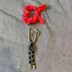 Lululemon key chain and scrunchie